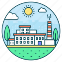factory area, industry, manufacturer, mill, power plant 