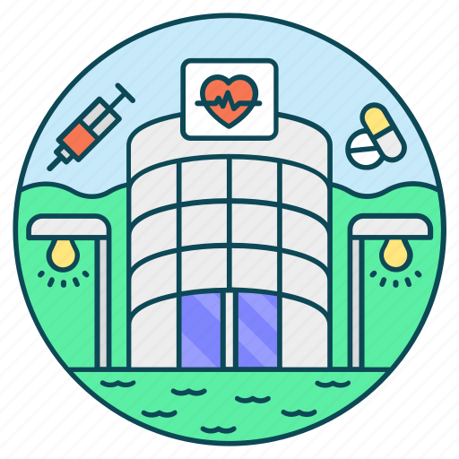 Clinic, commercial building, hospital, pharmacy, rehabilitation center icon - Download on Iconfinder