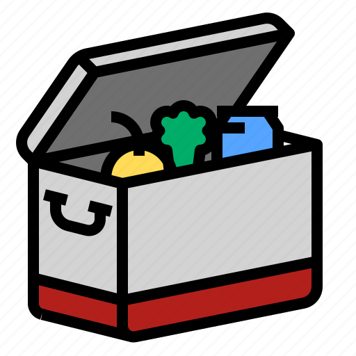 Box, camping, cold, cool, cooler, ice, summer icon - Download on Iconfinder