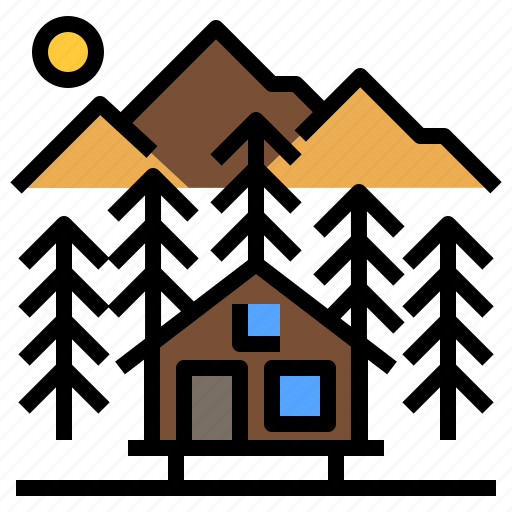 Cabin, home, house, hut, nature, wood, wooden icon - Download on Iconfinder