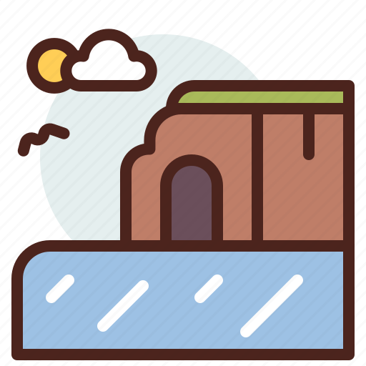 Clif, nature, ocean, outdoor, travel icon - Download on Iconfinder