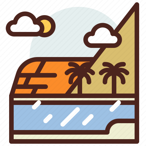 Nature, outdoor, palm, river, travel icon - Download on Iconfinder
