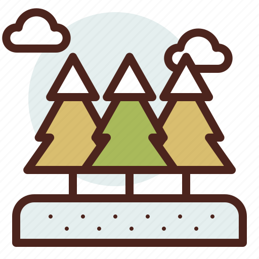 Nature, outdoor, snowy, travel, trees icon - Download on Iconfinder