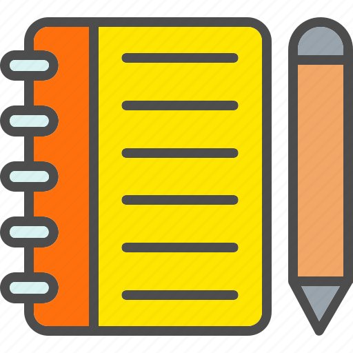 Assignment, book, copywriter, literature, notebook, study, work icon - Download on Iconfinder