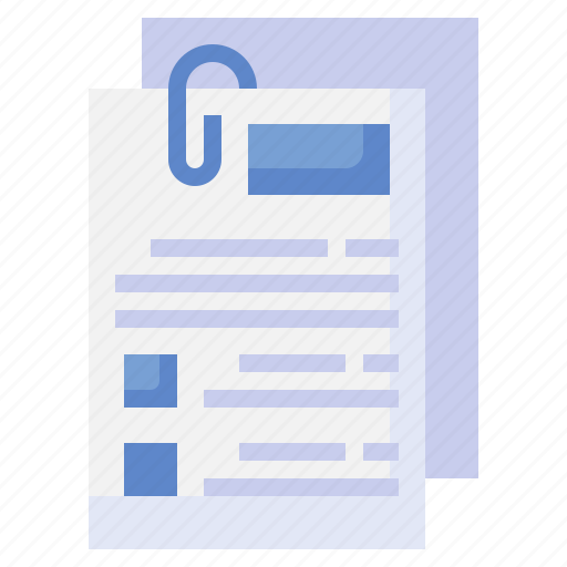 Assignment, document, paper, files, paperclip icon - Download on Iconfinder