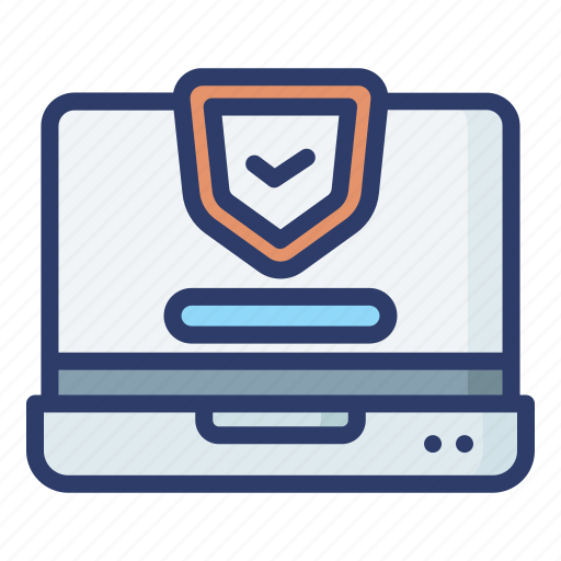 Secure, laptop, verived, virus, detect icon - Download on Iconfinder