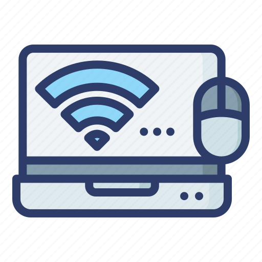 Wireless, mouse, laptop, controller, connection icon - Download on Iconfinder