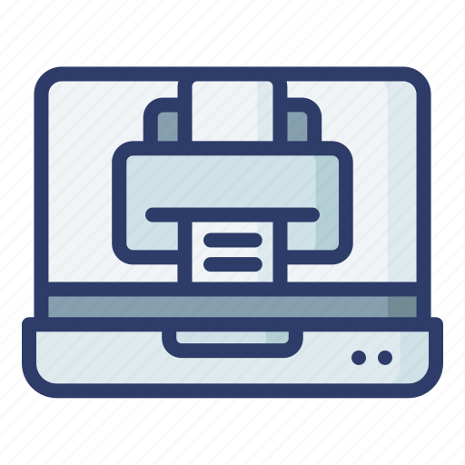 Printer, server, laptop, document, print icon - Download on Iconfinder