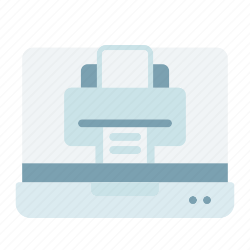 Printer, server, laptop, document, print icon - Download on Iconfinder