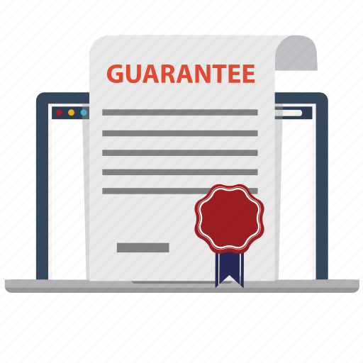 Business, contract, guarantee, laptop, marketing, satisfation, warranty icon - Download on Iconfinder