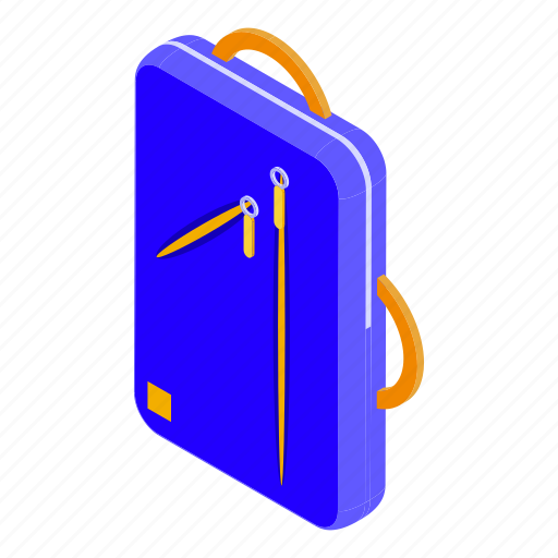 Laptop, textile, case, isometric icon - Download on Iconfinder