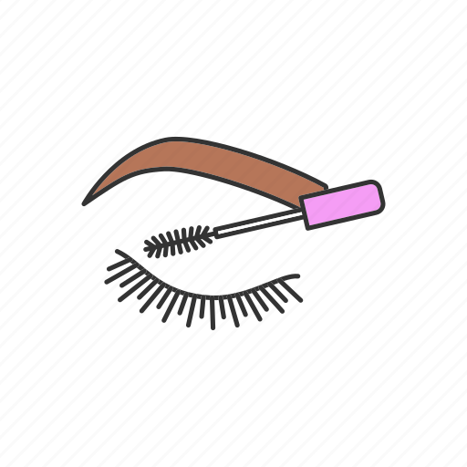 Beauty, eyebrows, eyelash, makeup, mascara, product, tinting icon - Download on Iconfinder