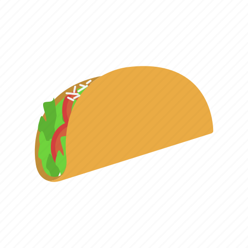 Color, latin, mexican, taco, vegetables, veggies icon - Download on Iconfinder