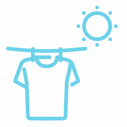 Clothing, dry, drying clothes, summer, sun, sunny icon - Download on Iconfinder