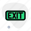 exit, laundry, gateway, door 