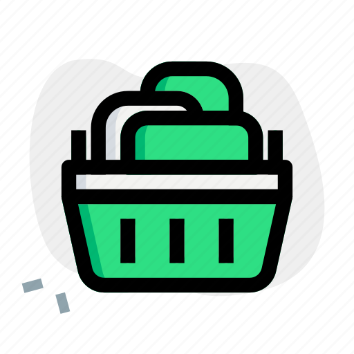 Laundry, basket, cart, clothes icon - Download on Iconfinder