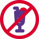 no drinks, laundry, forbidden, restricted