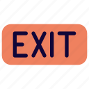 exit, laundry, door, gateway