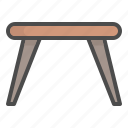 table, wooden, furniture, cafe, iron