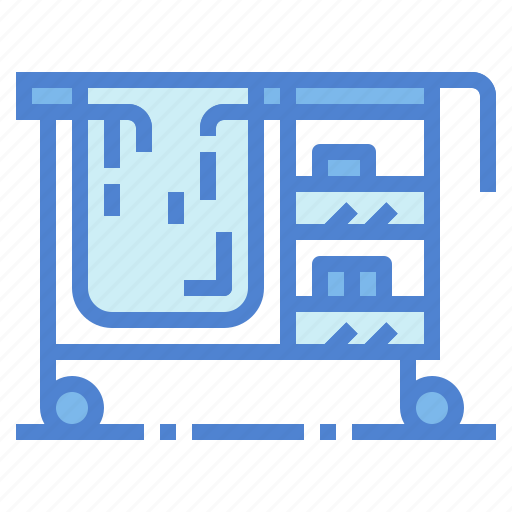 Packing, transportation, trolley, washing icon - Download on Iconfinder