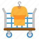 cart, clean, cloth, hotel, laundry