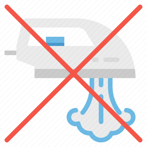 Forbidden, iron, ironing, no, steam icon - Download on Iconfinder