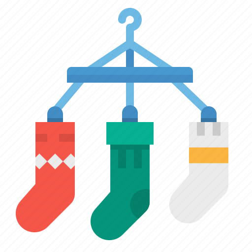 Drying, hanger, laundry, sock, washing icon - Download on Iconfinder