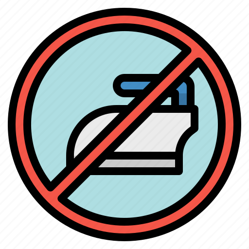 Clean, ironing, laundry, no, wash icon - Download on Iconfinder
