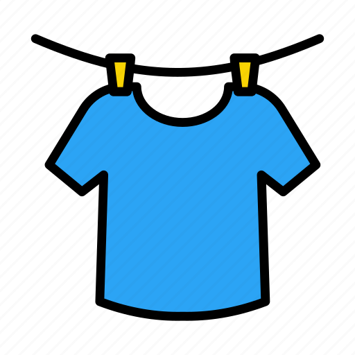 Washing, hanging, laundry, cloth, shirt icon - Download on Iconfinder