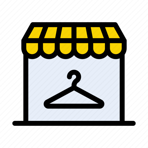Building, shop, laundry, store, hanger icon - Download on Iconfinder