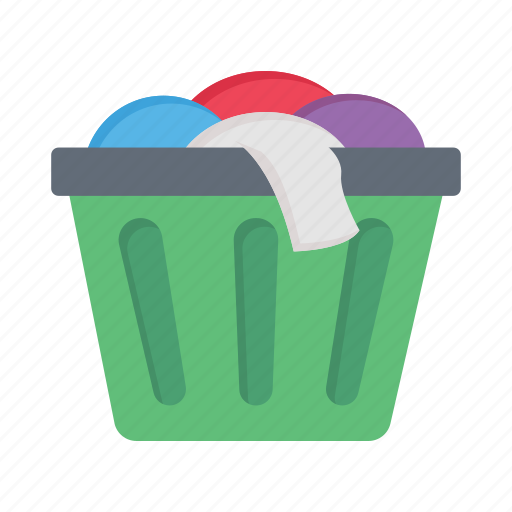 Laundry, clothes, basket, washing, cleaning icon - Download on Iconfinder