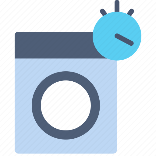 Laundry, timer, clothes, service, cleaning, laundromat, washing timer icon - Download on Iconfinder