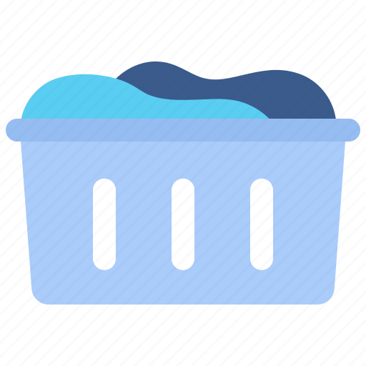 Basket, laundry, household, housework, clean, clothes, fabric icon - Download on Iconfinder