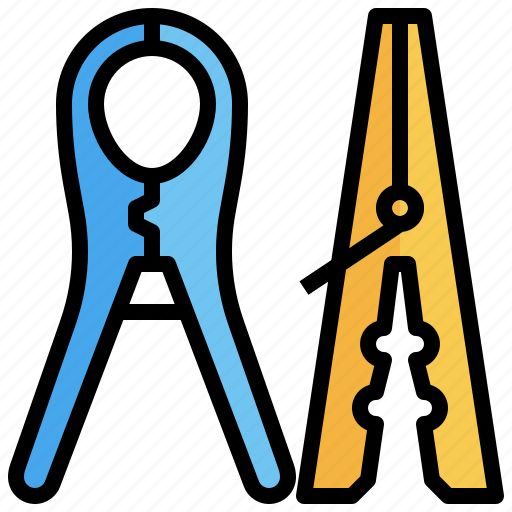 Clothespin, clothes, peg, construction, tools, utensils, hanging icon - Download on Iconfinder