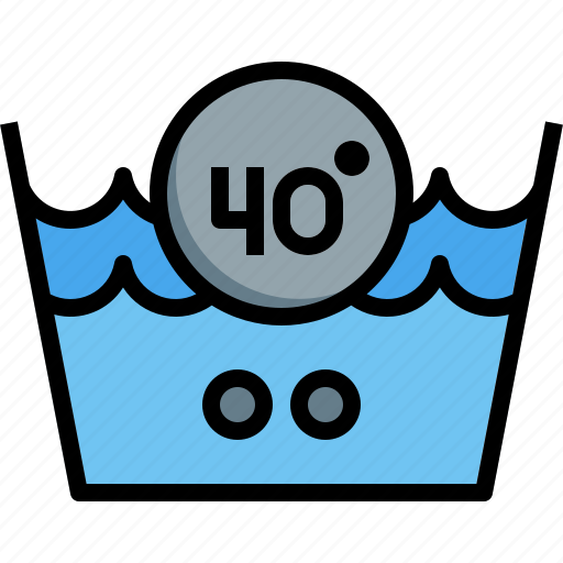 Wash, laundry, washing, temperature, machine icon - Download on Iconfinder