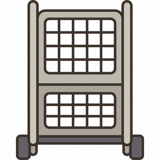 Cage, trolleys, equipmen, storage, laundry icon - Download on Iconfinder