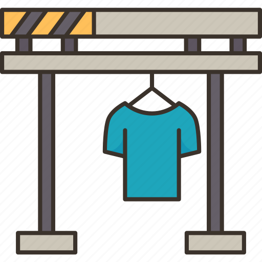 Clother, conveyor, garment, factory, automated icon - Download on Iconfinder