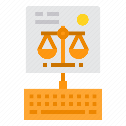 Judge, justice, law, lawyer, typewriter icon - Download on Iconfinder
