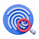search fingerprint, search, fingerprint, find, magnifier, magnifying-glass, zoom, security
