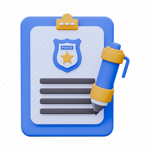 Police notes, notes, report, investigation, paper, file, document icon - Download on Iconfinder