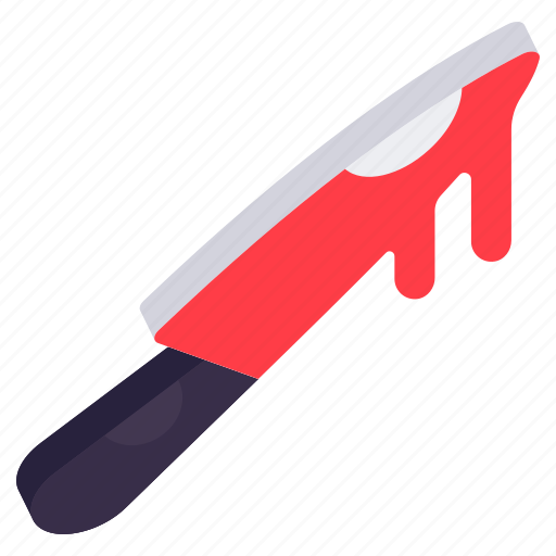 Bloody knife, dripping knife, murder tool, equipment, weapon icon - Download on Iconfinder