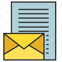 document, email, envelope, letter, mail, send