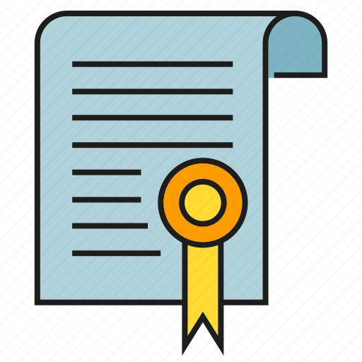 Certificate, credentials, diploma, guaranty, qualification, testimonial icon - Download on Iconfinder