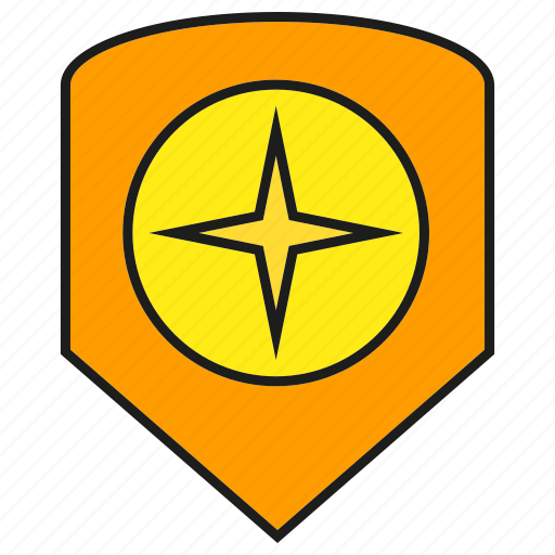 Police, protect, security, shield, star icon - Download on Iconfinder