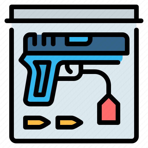 Bullet, crime, evidence, gun, investigation, pistol, weapon icon - Download on Iconfinder