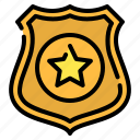 badge, emblem, police, policemen, sheriff, shield, star