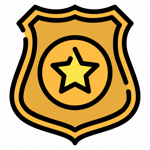 Badge, emblem, police, policemen, sheriff, shield, star icon - Download on Iconfinder