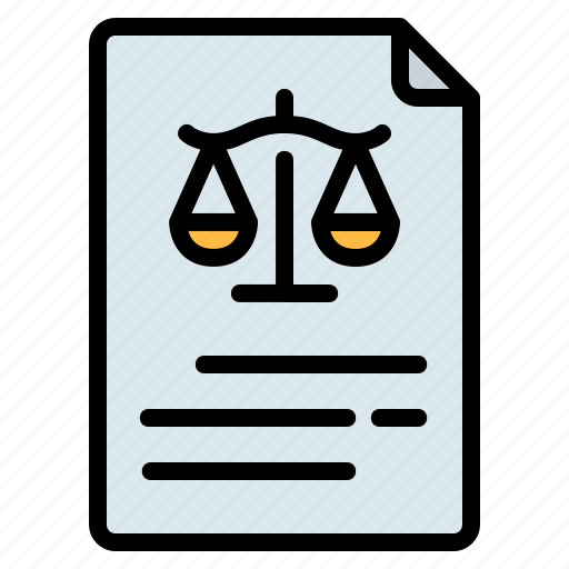 Document, file, justice, law, lawyer, legal, scale icon - Download on Iconfinder