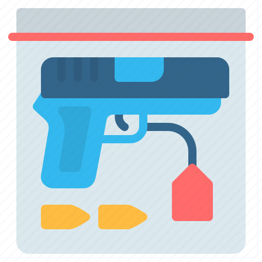 Bullet, crime, evidence, gun, investigation, pistol, weapon icon - Download on Iconfinder