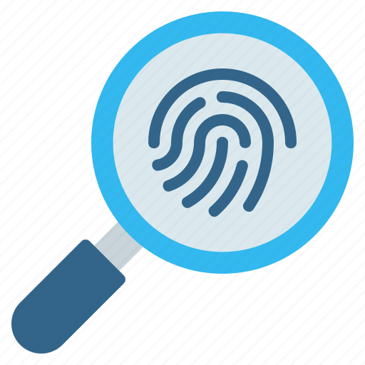 Case, detective, evidence, fingerprint, identification, magnifying glass, police icon - Download on Iconfinder